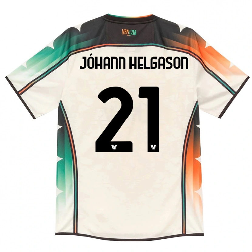 Danxen Dame Thórir Jóhann Helgason #21 Oldlace Oransje Grønn Bortetrøye Drakt Trøye 2026/27 Skjorter T-Skjorte