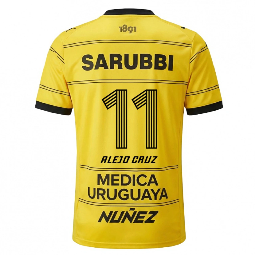 Danxen Dame Alejo Cruz #11 Gul Svart Bortetrøye Drakt Trøye 2026/27 Skjorter T-Skjorte