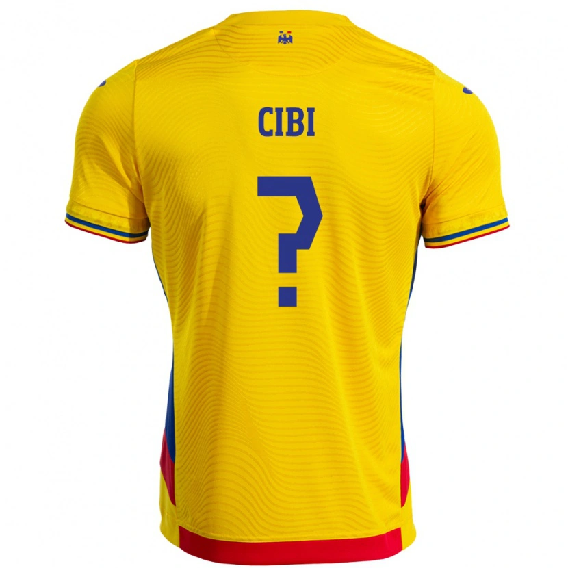 Danxen Barn Romania Fabiano Cibi #0 Gul Hjemmetrøye Drakt Trøye 24-26 Skjorter T-Skjorte