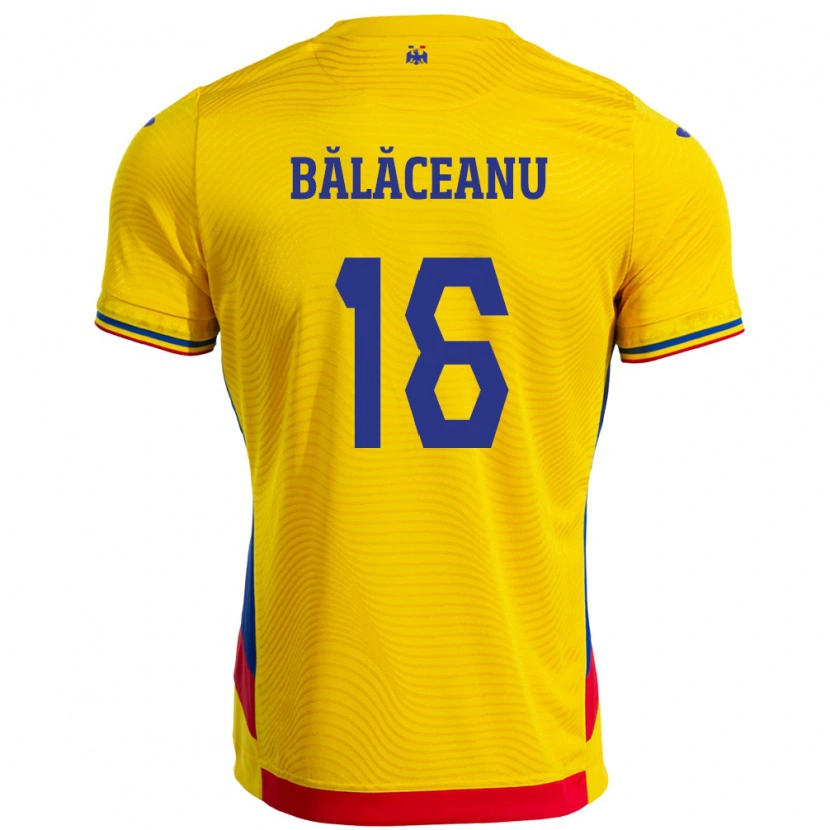 Danxen Barn Romania Ioana Bălăceanu #16 Gul Hjemmetrøye Drakt Trøye 24-26 Skjorter T-Skjorte