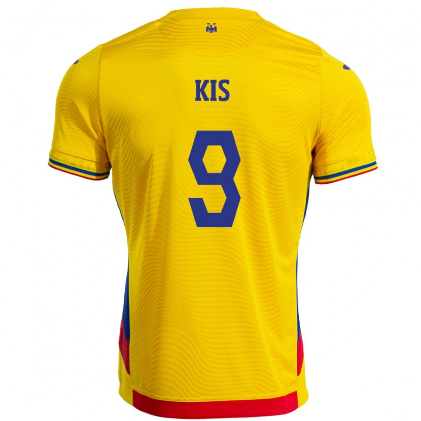 Danxen Barn Romania Anita Kis #9 Gul Hjemmetrøye Drakt Trøye 24-26 Skjorter T-Skjorte