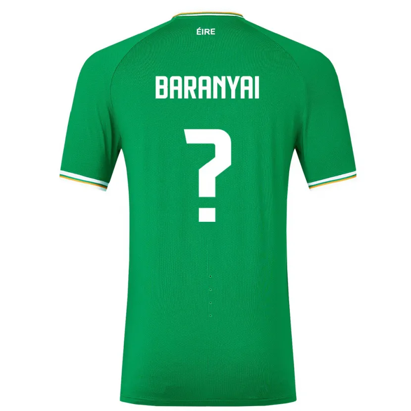 Danxen Barn Irland Patrick Baranyai #0 Grønn Hjemmetrøye Drakt Trøye 24-26 Skjorter T-Skjorte
