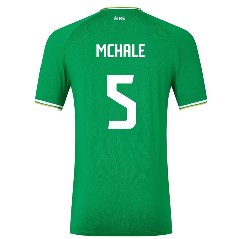 Danxen Barn Irland Sean Mchale #5 Grønn Hjemmetrøye Drakt Trøye 24-26 Skjorter T-Skjorte