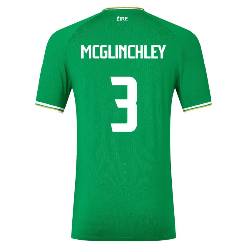 Danxen Barn Irland Harry Mcglinchley #3 Grønn Hjemmetrøye Drakt Trøye 24-26 Skjorter T-Skjorte