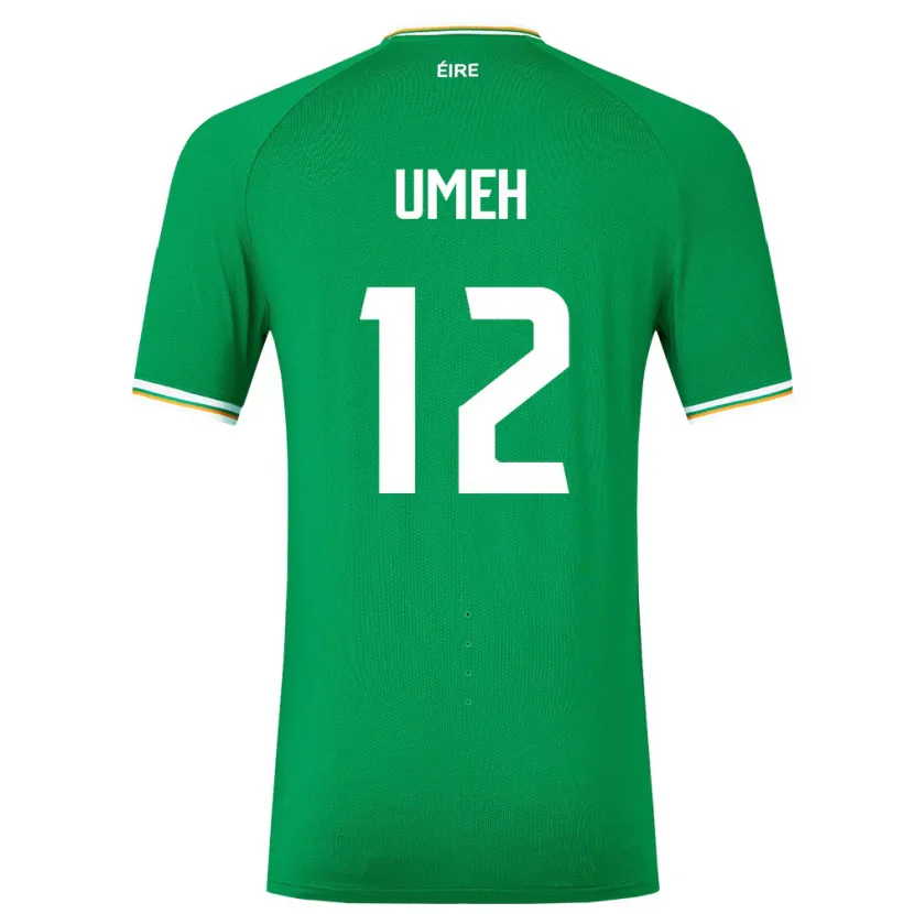 Danxen Barn Irland Jaden Umeh #12 Grønn Hjemmetrøye Drakt Trøye 24-26 Skjorter T-Skjorte