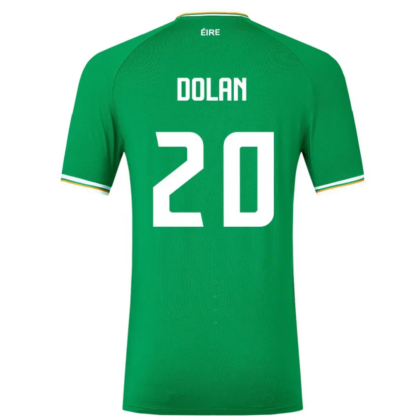 Danxen Barn Irland Ellen Dolan #20 Grønn Hjemmetrøye Drakt Trøye 24-26 Skjorter T-Skjorte