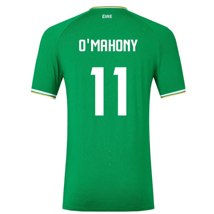 Danxen Barn Irland Éabha O'mahony #11 Grønn Hjemmetrøye Drakt Trøye 24-26 Skjorter T-Skjorte