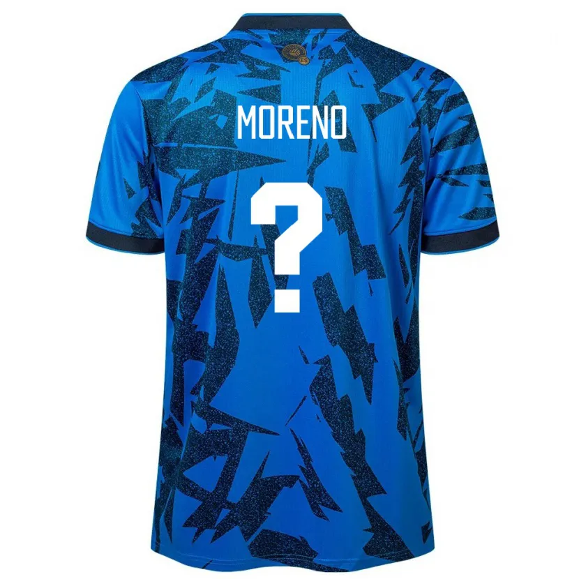 Danxen Barn El Salvador Amando Moreno #0 Blå Hjemmetrøye Drakt Trøye 24-26 Skjorter T-Skjorte