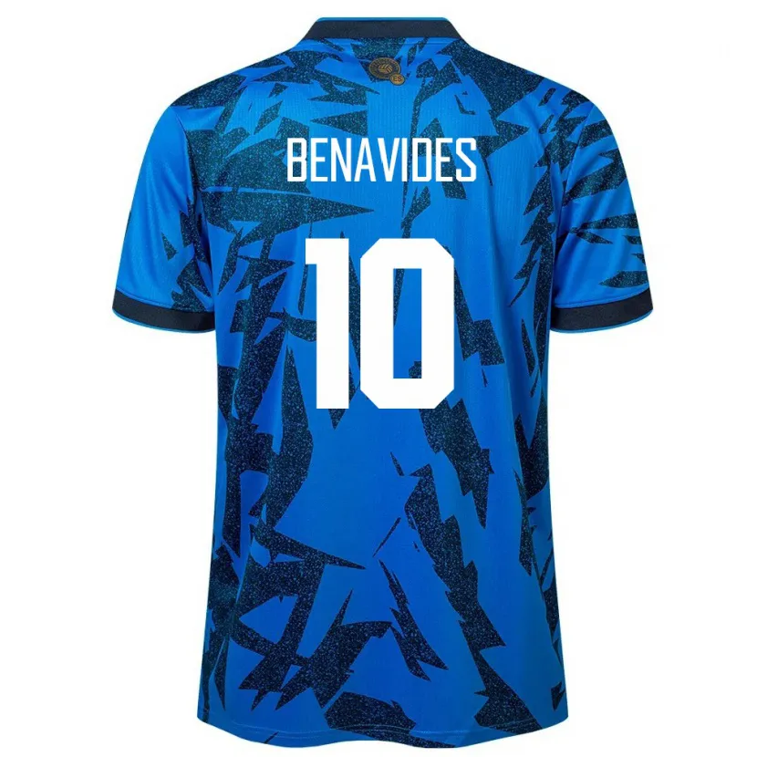 Danxen Barn El Salvador Matthew Benavides #10 Blå Hjemmetrøye Drakt Trøye 24-26 Skjorter T-Skjorte