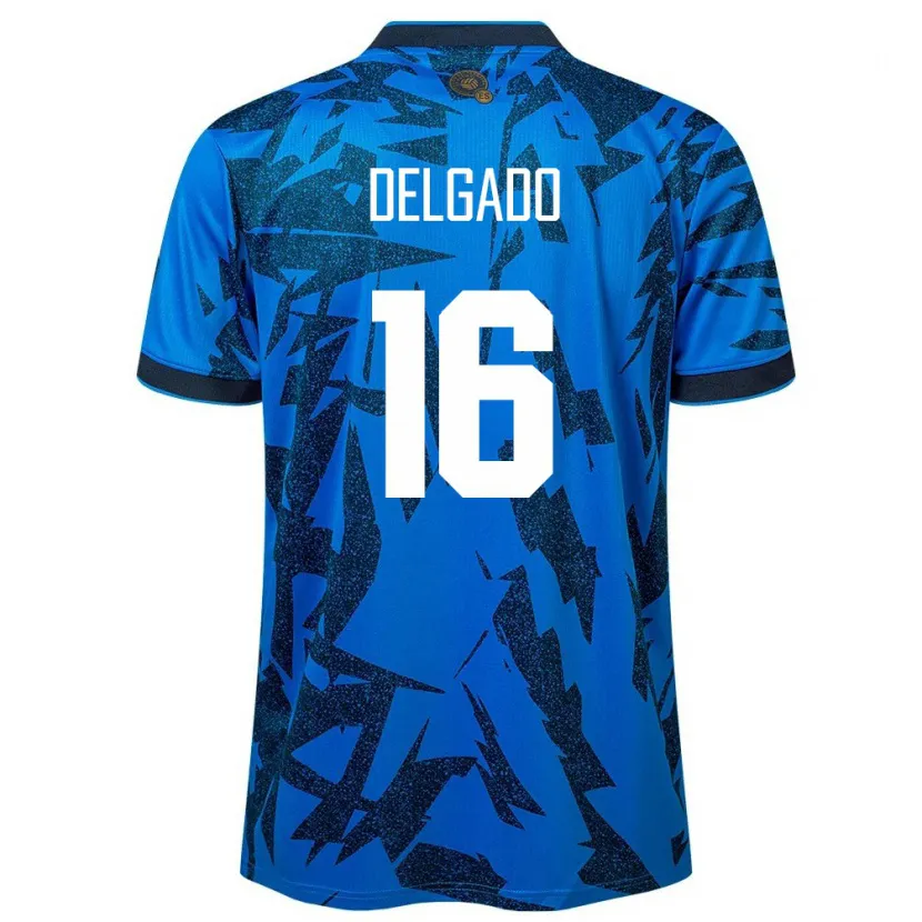 Danxen Barn El Salvador Vasthy Delgado #16 Blå Hjemmetrøye Drakt Trøye 24-26 Skjorter T-Skjorte