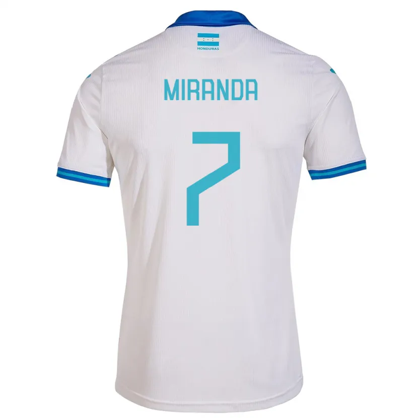 Danxen Barn Honduras Jeffry Miranda #7 Hvit Hjemmetrøye Drakt Trøye 24-26 Skjorter T-Skjorte