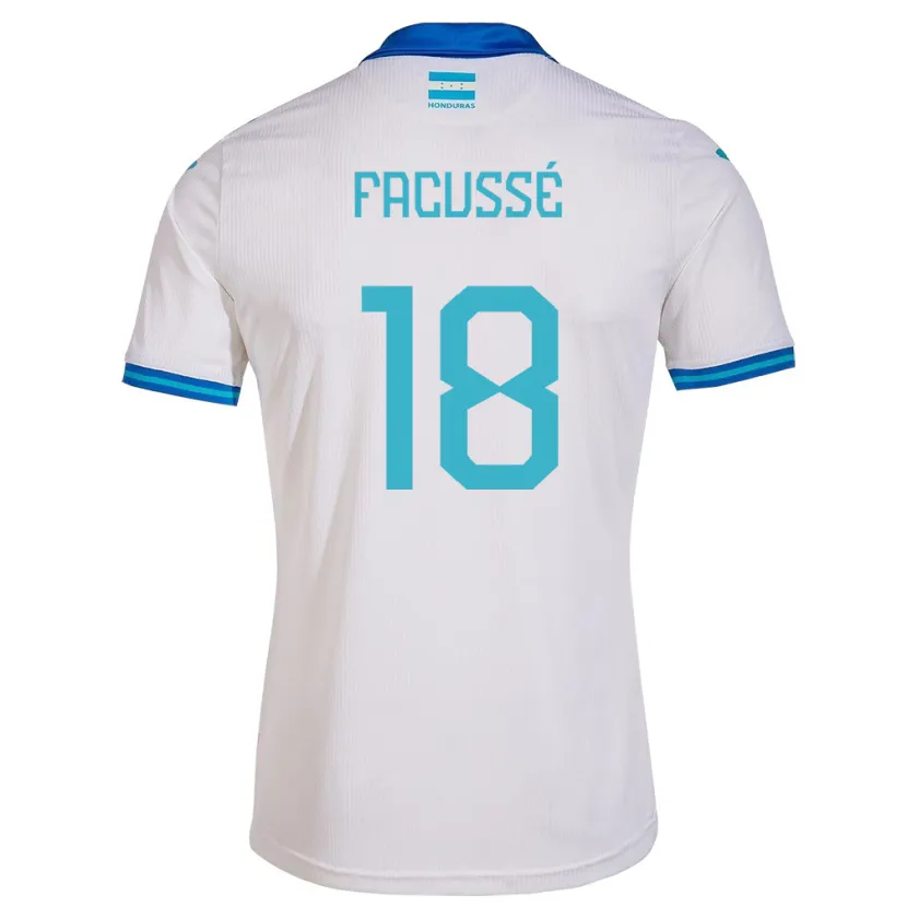 Danxen Barn Honduras Enrique Facussé #18 Hvit Hjemmetrøye Drakt Trøye 24-26 Skjorter T-Skjorte