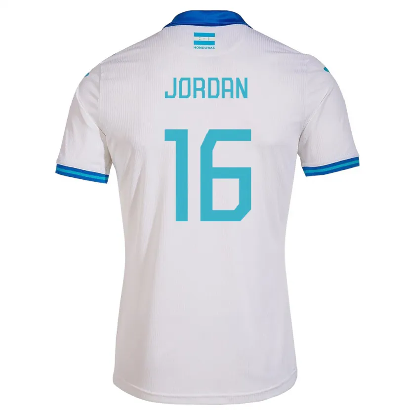 Danxen Barn Honduras Jordan García #16 Hvit Hjemmetrøye Drakt Trøye 24-26 Skjorter T-Skjorte