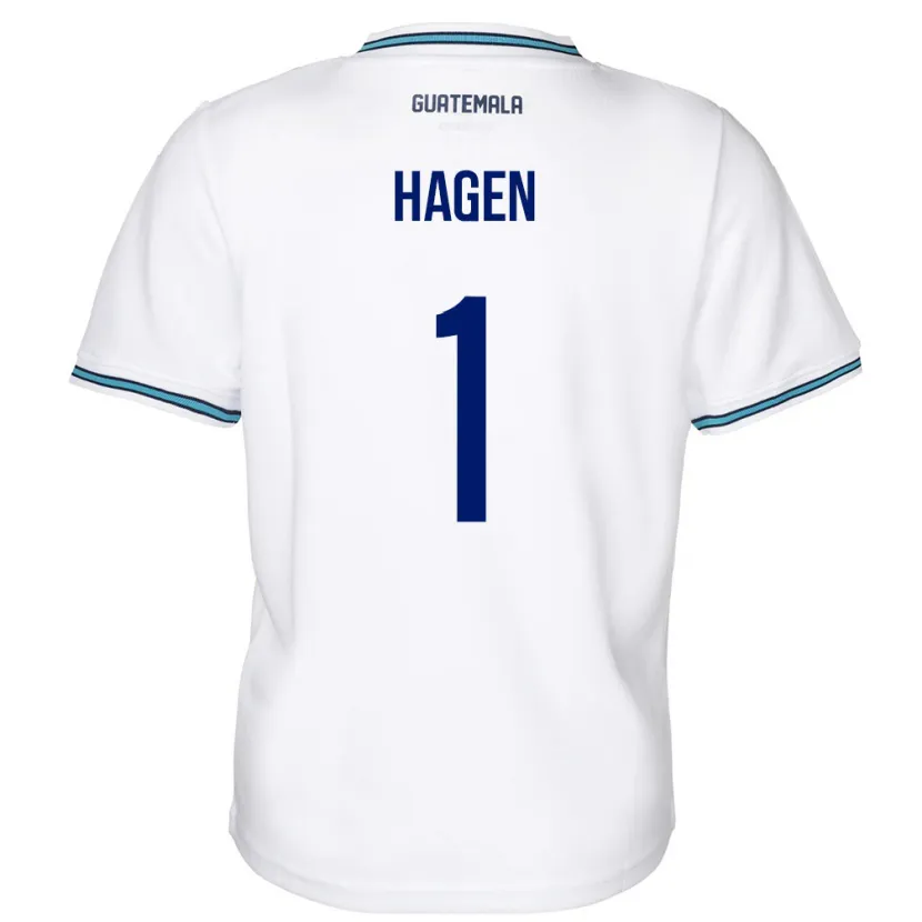 Danxen Barn Guatemala Nicholas Hagen #1 Hvit Hjemmetrøye Drakt Trøye 24-26 Skjorter T-Skjorte