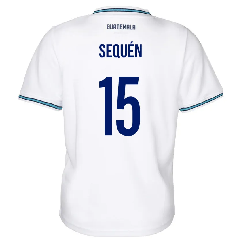 Danxen Barn Guatemala Marlon Sequén #15 Hvit Hjemmetrøye Drakt Trøye 24-26 Skjorter T-Skjorte