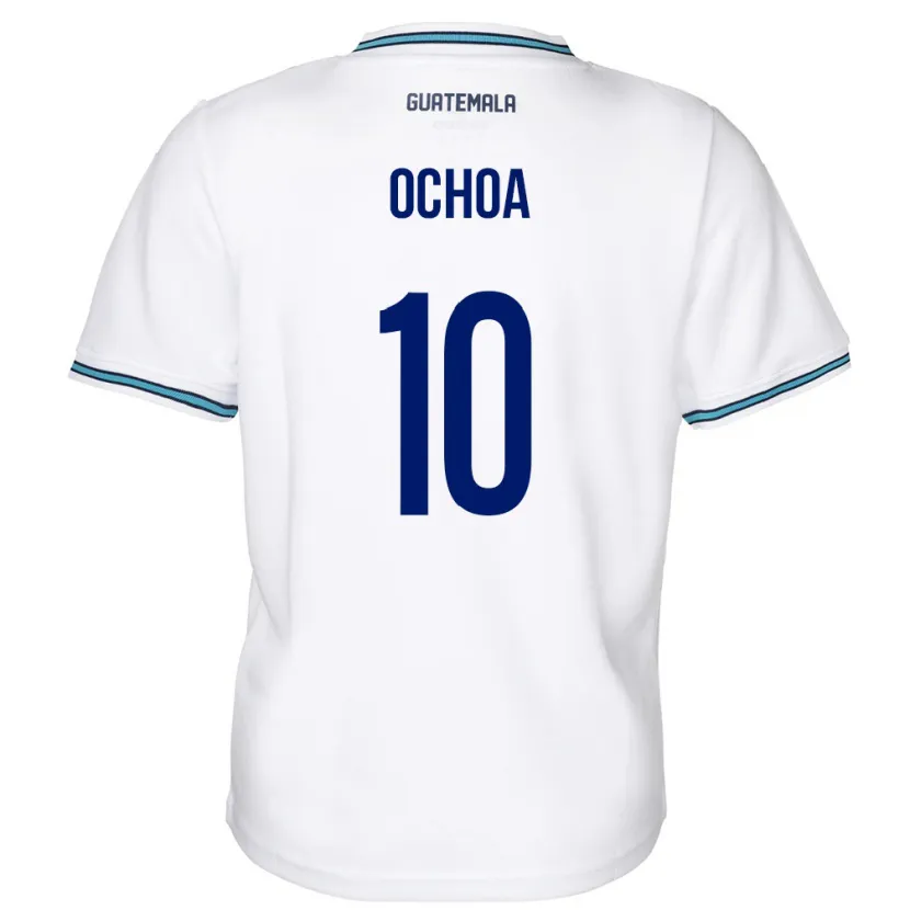 Danxen Barn Guatemala José Ochoa #10 Hvit Hjemmetrøye Drakt Trøye 24-26 Skjorter T-Skjorte