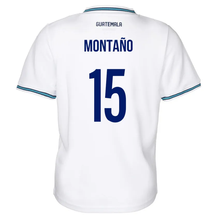 Danxen Barn Guatemala Figo Montaño #15 Hvit Hjemmetrøye Drakt Trøye 24-26 Skjorter T-Skjorte