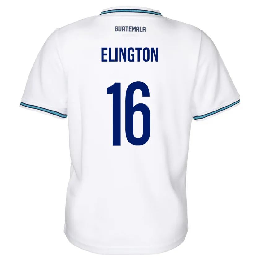 Danxen Barn Guatemala Elvi Elington #16 Hvit Hjemmetrøye Drakt Trøye 24-26 Skjorter T-Skjorte