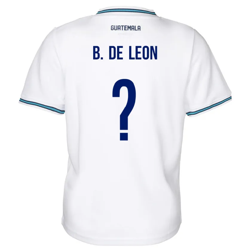 Danxen Barn Guatemala Brandon De Leon #0 Hvit Hjemmetrøye Drakt Trøye 24-26 Skjorter T-Skjorte
