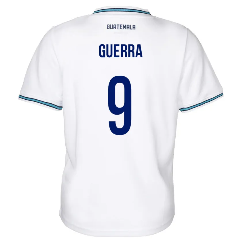 Danxen Barn Guatemala Oseas Guerra #9 Hvit Hjemmetrøye Drakt Trøye 24-26 Skjorter T-Skjorte