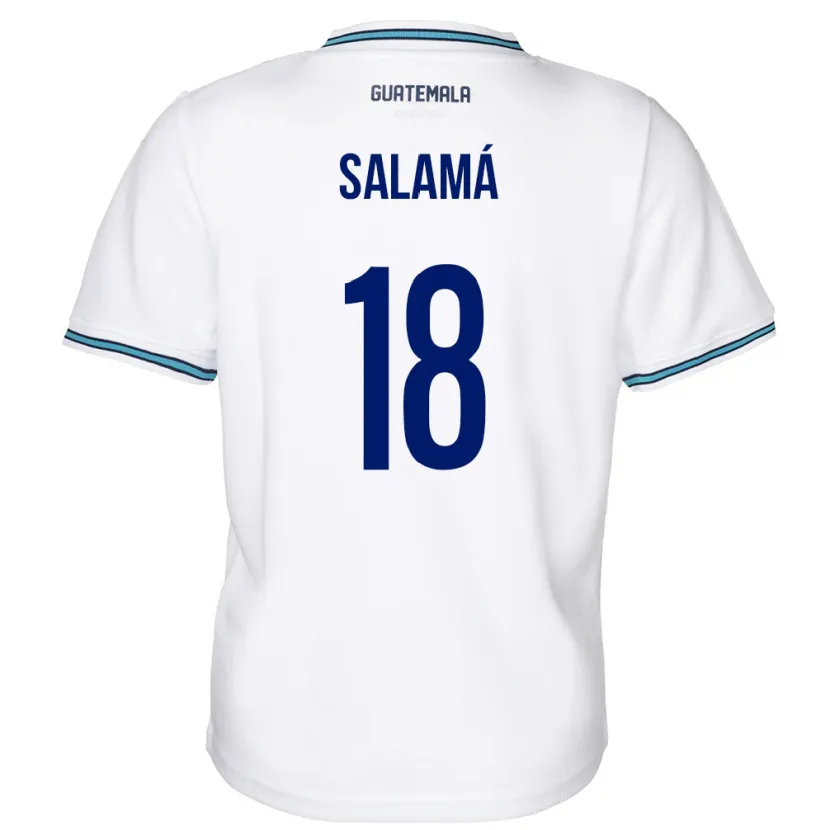 Danxen Barn Guatemala Anthony Salamá #18 Hvit Hjemmetrøye Drakt Trøye 24-26 Skjorter T-Skjorte
