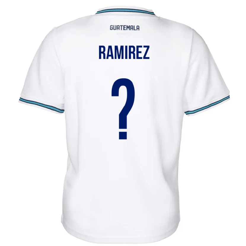 Danxen Barn Guatemala Nelson Ramirez #0 Hvit Hjemmetrøye Drakt Trøye 24-26 Skjorter T-Skjorte