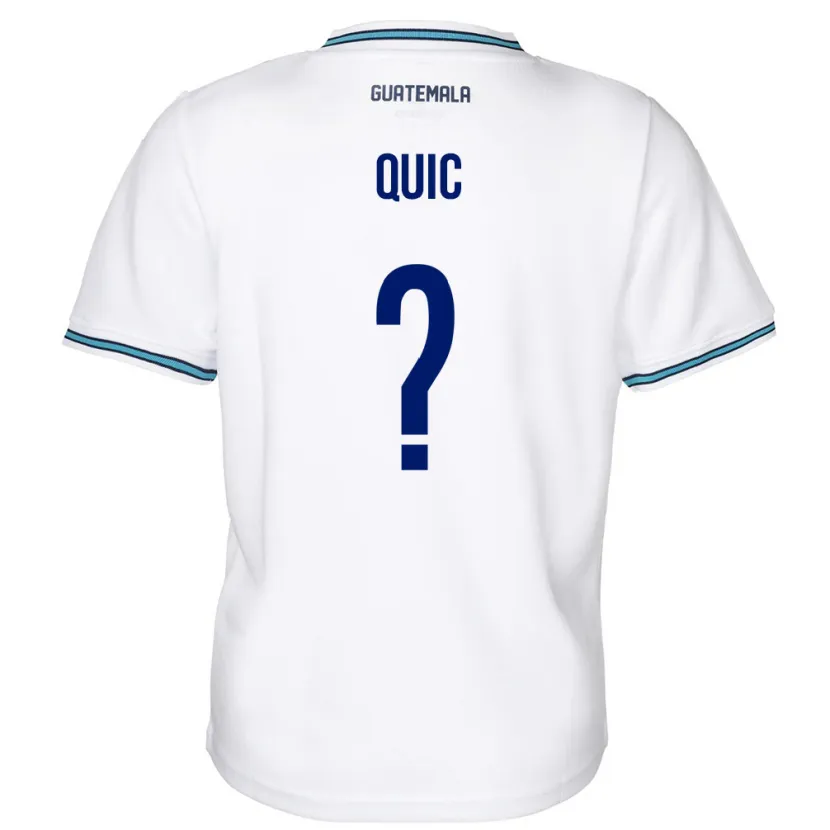 Danxen Barn Guatemala Matthew Quic #0 Hvit Hjemmetrøye Drakt Trøye 24-26 Skjorter T-Skjorte