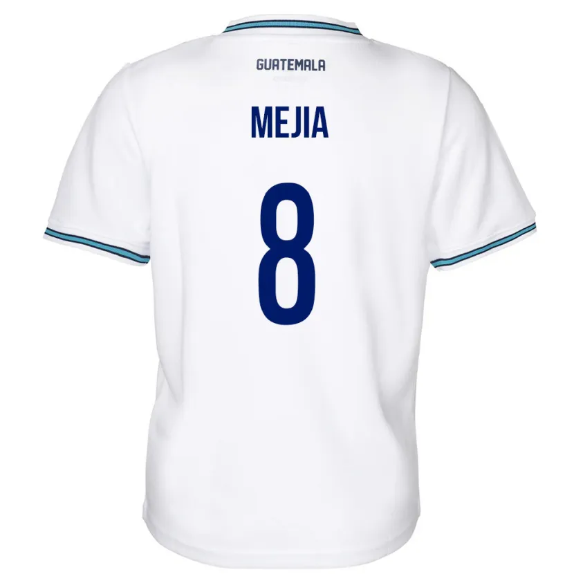 Danxen Barn Guatemala Robert Mejia #8 Hvit Hjemmetrøye Drakt Trøye 24-26 Skjorter T-Skjorte