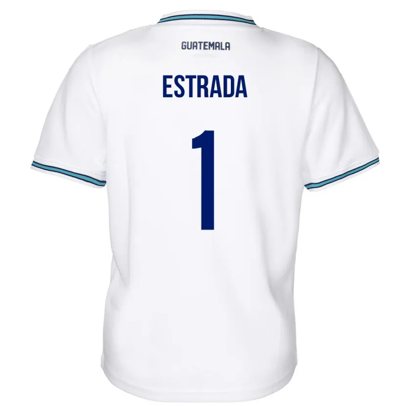 Danxen Barn Guatemala Alexia Estrada #1 Hvit Hjemmetrøye Drakt Trøye 24-26 Skjorter T-Skjorte