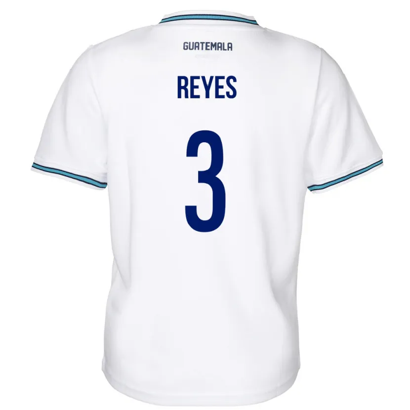 Danxen Barn Guatemala Martha Reyes #3 Hvit Hjemmetrøye Drakt Trøye 24-26 Skjorter T-Skjorte