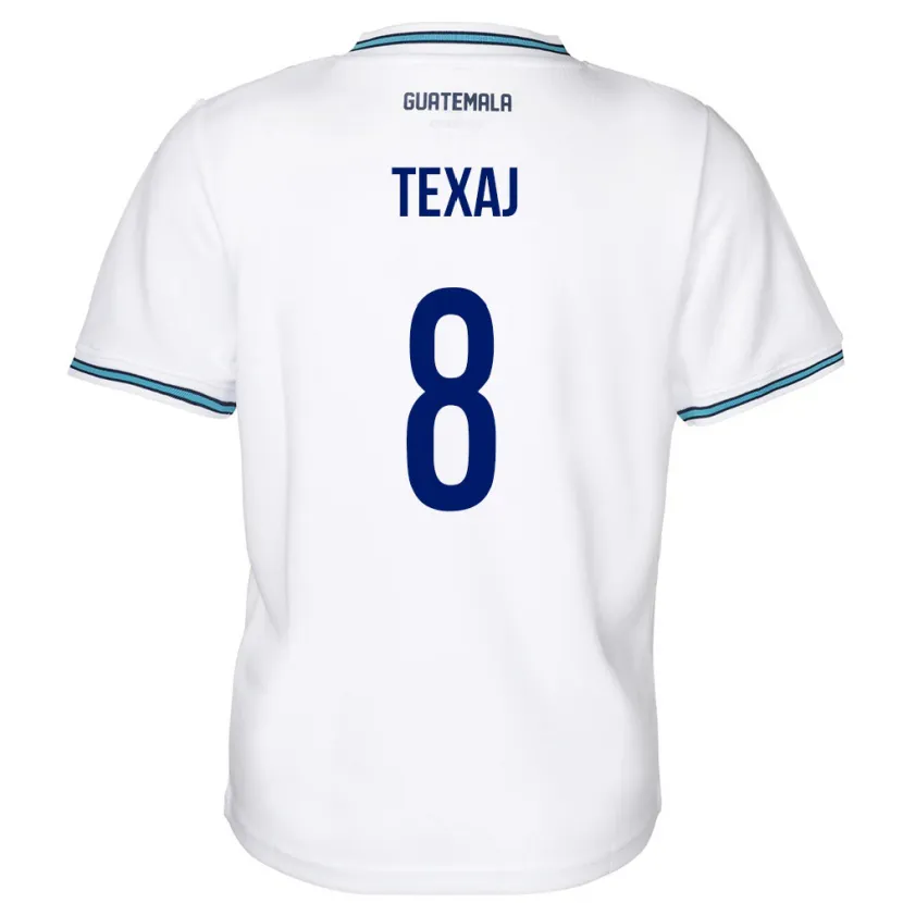 Danxen Barn Guatemala Elisa Texaj #8 Hvit Hjemmetrøye Drakt Trøye 24-26 Skjorter T-Skjorte