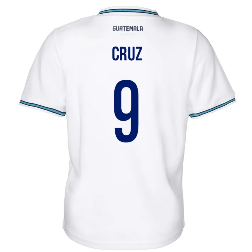 Danxen Barn Guatemala Celsa Cruz #9 Hvit Hjemmetrøye Drakt Trøye 24-26 Skjorter T-Skjorte