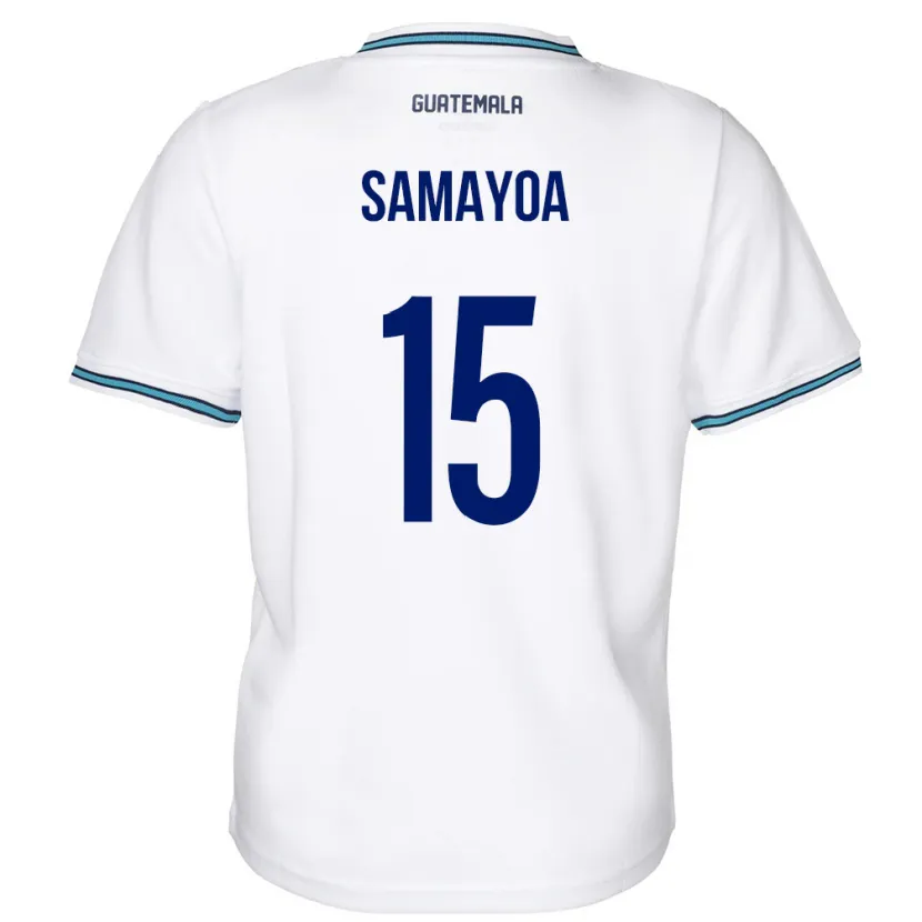Danxen Barn Guatemala Giselle Samayoa #15 Hvit Hjemmetrøye Drakt Trøye 24-26 Skjorter T-Skjorte