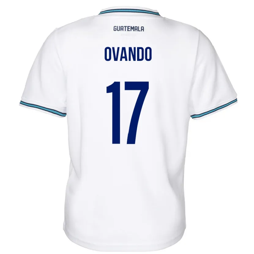Danxen Barn Guatemala Sandra Ovando #17 Hvit Hjemmetrøye Drakt Trøye 24-26 Skjorter T-Skjorte