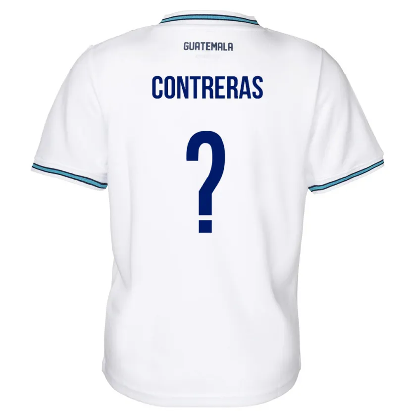 Danxen Barn Guatemala Betzael Contreras #0 Hvit Hjemmetrøye Drakt Trøye 24-26 Skjorter T-Skjorte