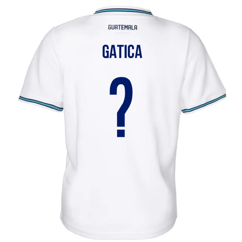 Danxen Barn Guatemala Celeste Gatica #0 Hvit Hjemmetrøye Drakt Trøye 24-26 Skjorter T-Skjorte