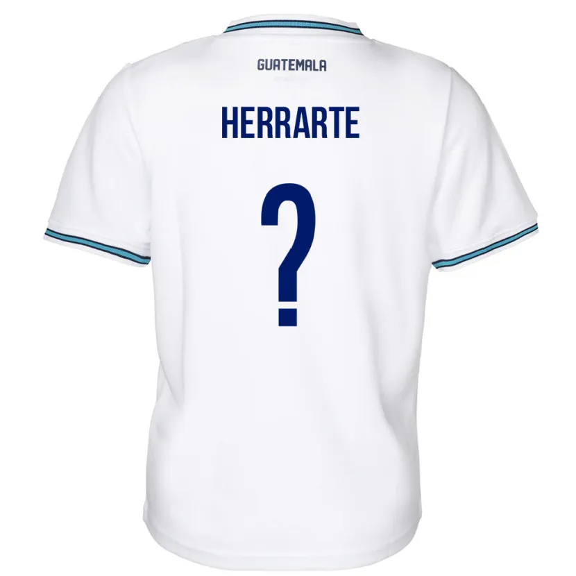 Danxen Barn Guatemala María Herrarte #0 Hvit Hjemmetrøye Drakt Trøye 24-26 Skjorter T-Skjorte