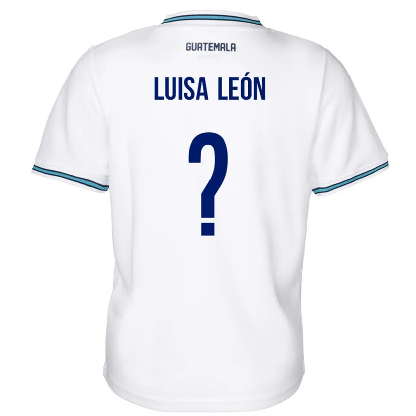 Danxen Barn Guatemala Luisa León #0 Hvit Hjemmetrøye Drakt Trøye 24-26 Skjorter T-Skjorte