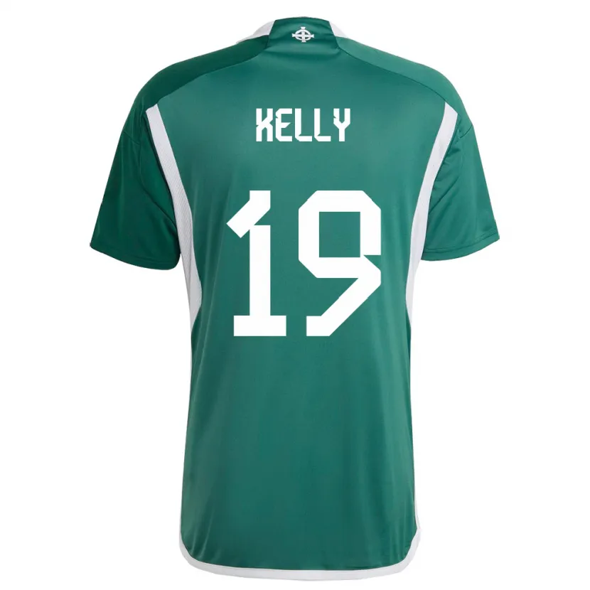 Danxen Barn Nord-Irland Oscar Kelly #19 Grønn Hjemmetrøye Drakt Trøye 24-26 Skjorter T-Skjorte