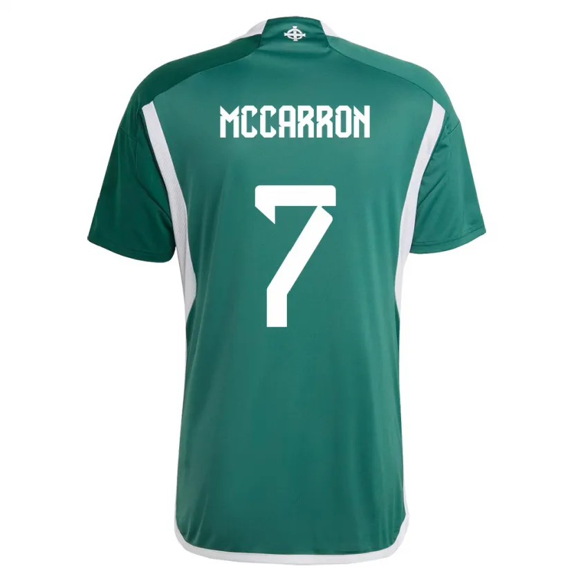 Danxen Barn Nord-Irland Chloe Mccarron #7 Grønn Hjemmetrøye Drakt Trøye 24-26 Skjorter T-Skjorte