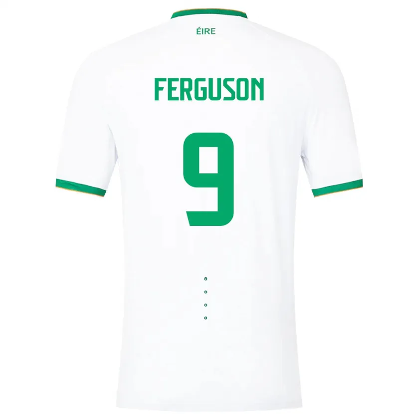 Danxen Barn Irland Evan Ferguson #9 Hvit Bortetrøye Drakt Trøye 24-26 Skjorter T-Skjorte