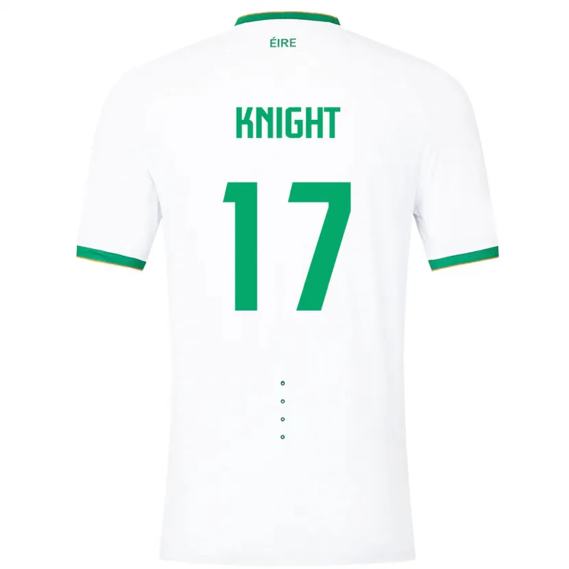 Danxen Barn Irland Jason Knight #17 Hvit Bortetrøye Drakt Trøye 24-26 Skjorter T-Skjorte