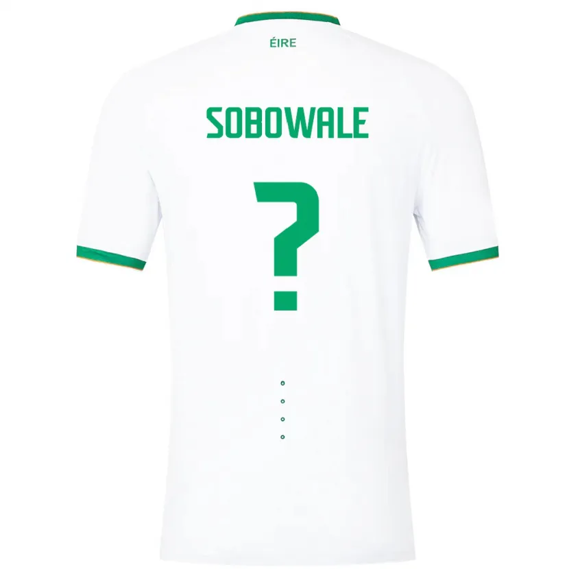 Danxen Barn Irland Timi Sobowale #0 Hvit Bortetrøye Drakt Trøye 24-26 Skjorter T-Skjorte