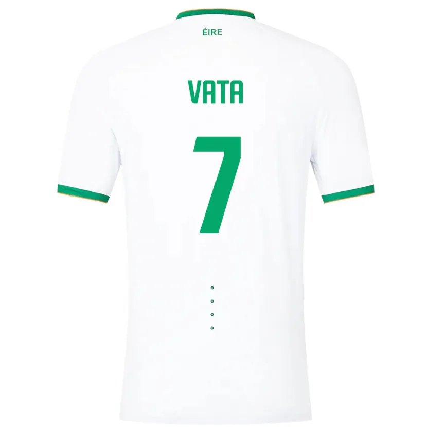 Danxen Barn Irland Rocco Vata #7 Hvit Bortetrøye Drakt Trøye 24-26 Skjorter T-Skjorte