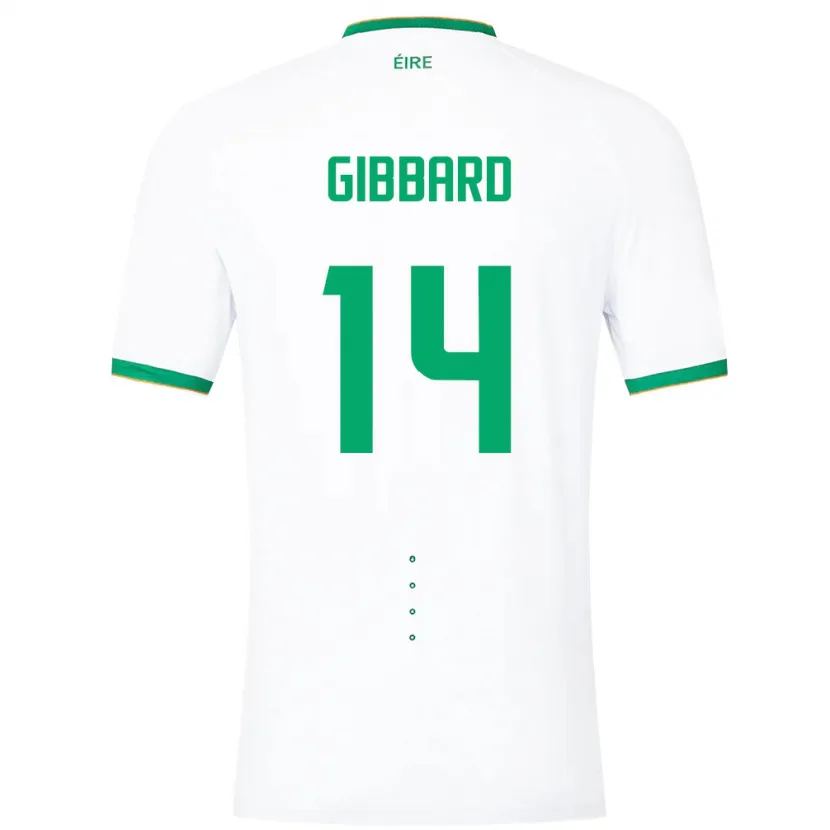 Danxen Barn Irland Joseph Gibbard #14 Hvit Bortetrøye Drakt Trøye 24-26 Skjorter T-Skjorte
