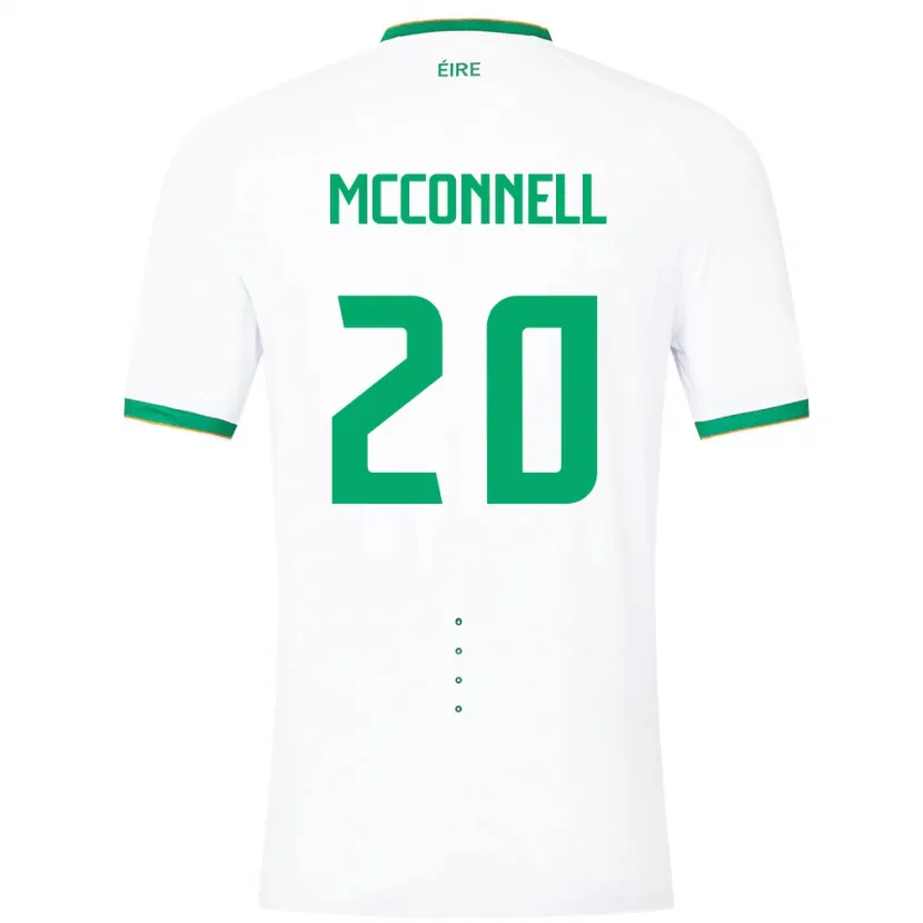 Danxen Barn Irland Glenn Mcconnell #20 Hvit Bortetrøye Drakt Trøye 24-26 Skjorter T-Skjorte