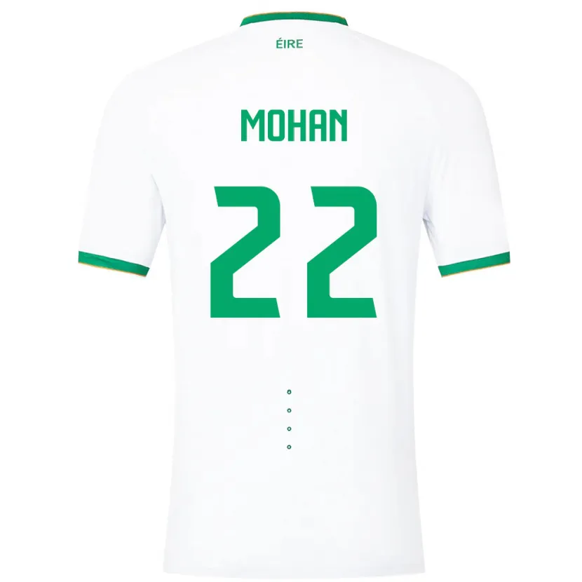 Danxen Barn Irland Stephen Mohan #22 Hvit Bortetrøye Drakt Trøye 24-26 Skjorter T-Skjorte