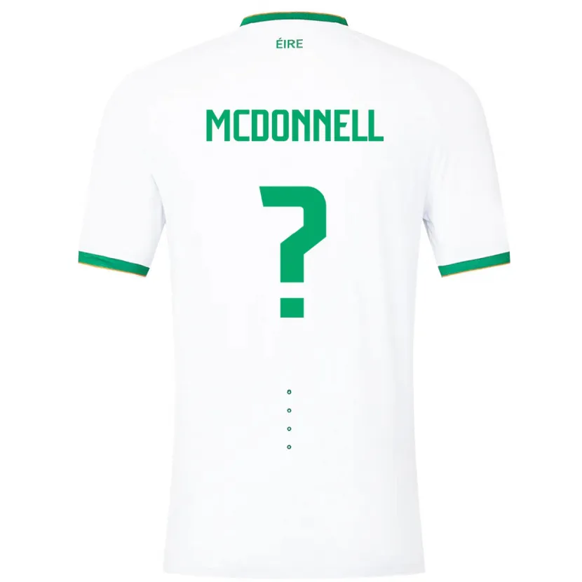Danxen Barn Irland Grady Mcdonnell #0 Hvit Bortetrøye Drakt Trøye 24-26 Skjorter T-Skjorte