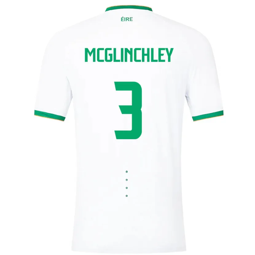 Danxen Barn Irland Harry Mcglinchley #3 Hvit Bortetrøye Drakt Trøye 24-26 Skjorter T-Skjorte