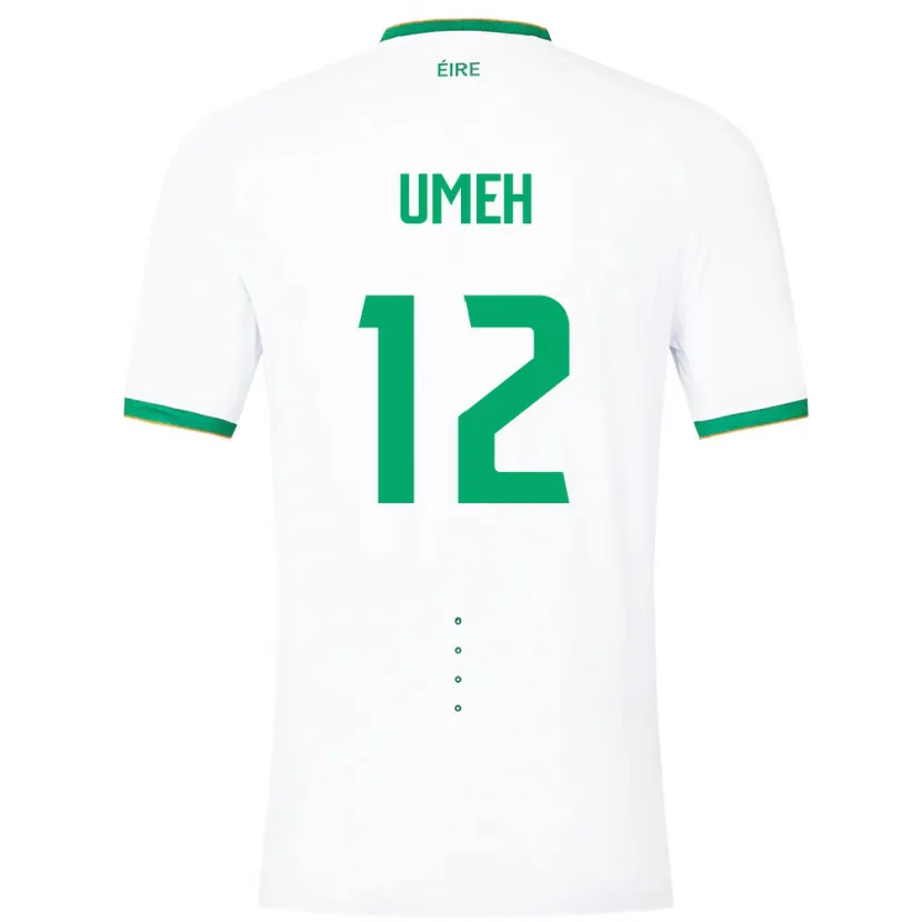 Danxen Barn Irland Jaden Umeh #12 Hvit Bortetrøye Drakt Trøye 24-26 Skjorter T-Skjorte
